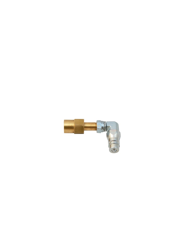 CO2 Gas Bottle Connector - 90° Angle - Male Quick Coupler